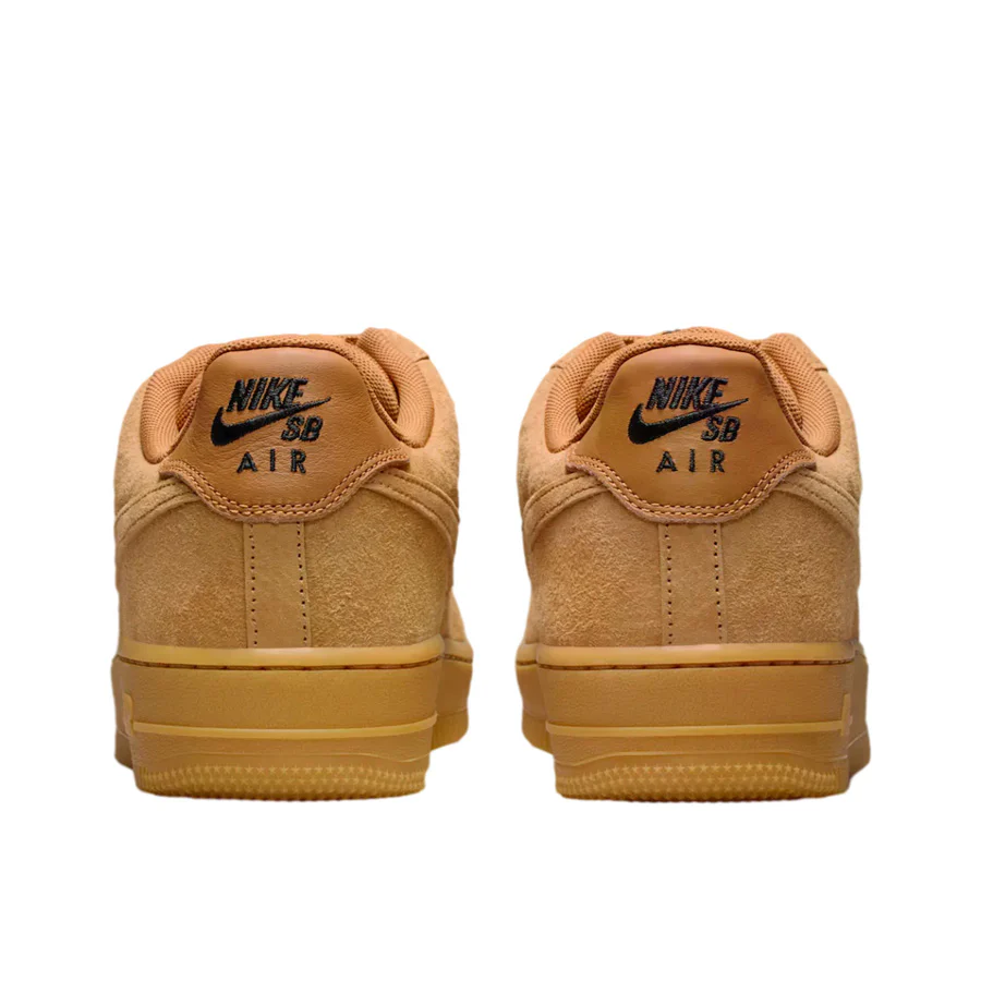 Nike SB Air Force 1 Shoe Flax/Flax-Black-Gum Light Brown - Image 5