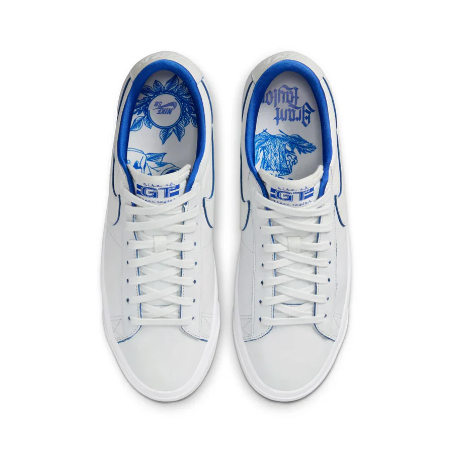 Nike SB Blazer Low Pro GT Premium - Summit White/Game Royal - Image 4