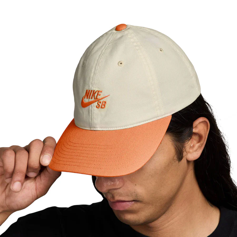 Nike SB Club Cap Coconut Milk/Orange Frost - Image 5