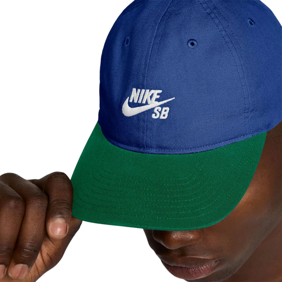 Nike SB Club Cap Game Royal/Malachite/White - Image 4