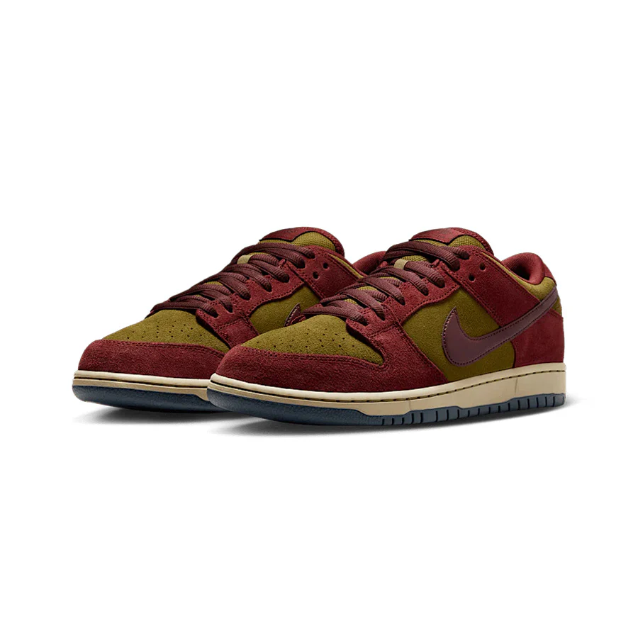 Nike SB Dunk Dark Team Red/Burgundy Crush Olive Flak - Image 3