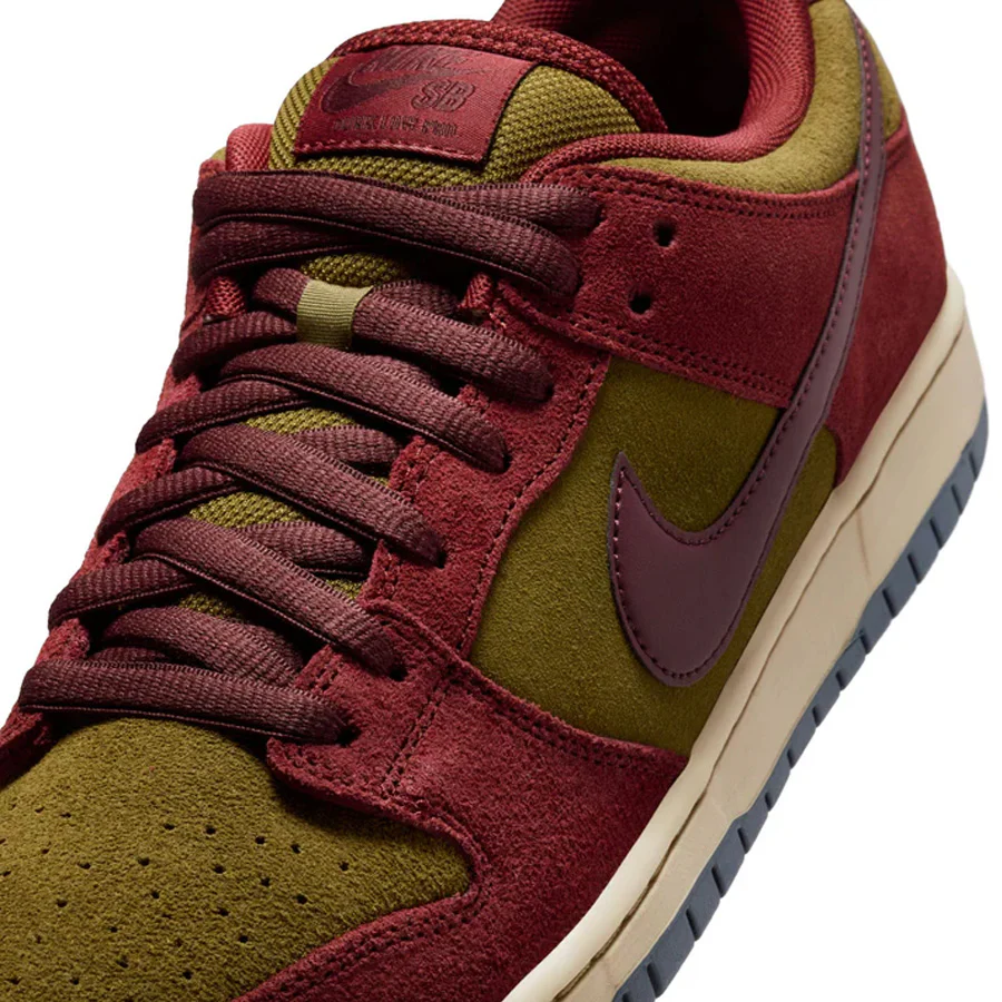 Nike SB Dunk Dark Team Red/Burgundy Crush Olive Flak - Image 6