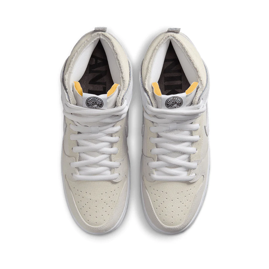 Nike SB Dunk High x Antihero - White/White-Black - Image 4