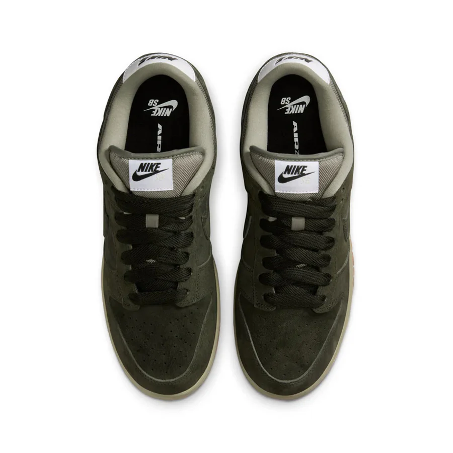 Nike SB Dunk Low Pro B Shoe Sequoia /Sequoia Light Army White - Image 4