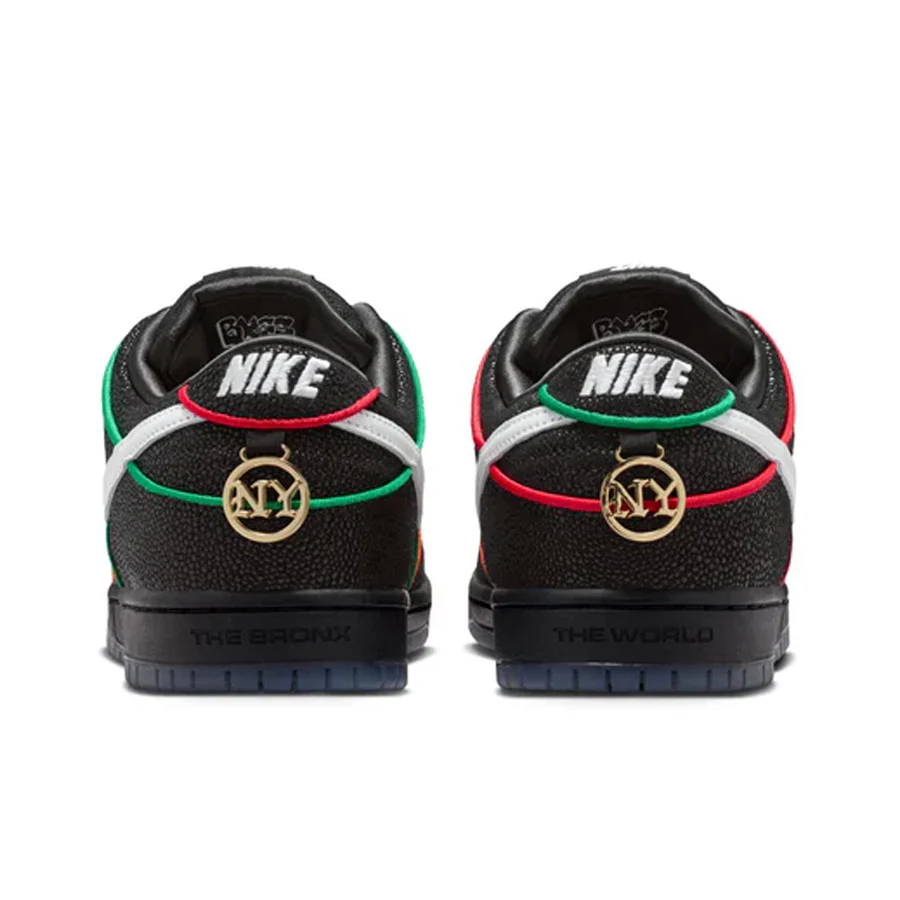 Nike SB Dunk Low Pro Black/White/C Red-Total Orange - Image 5