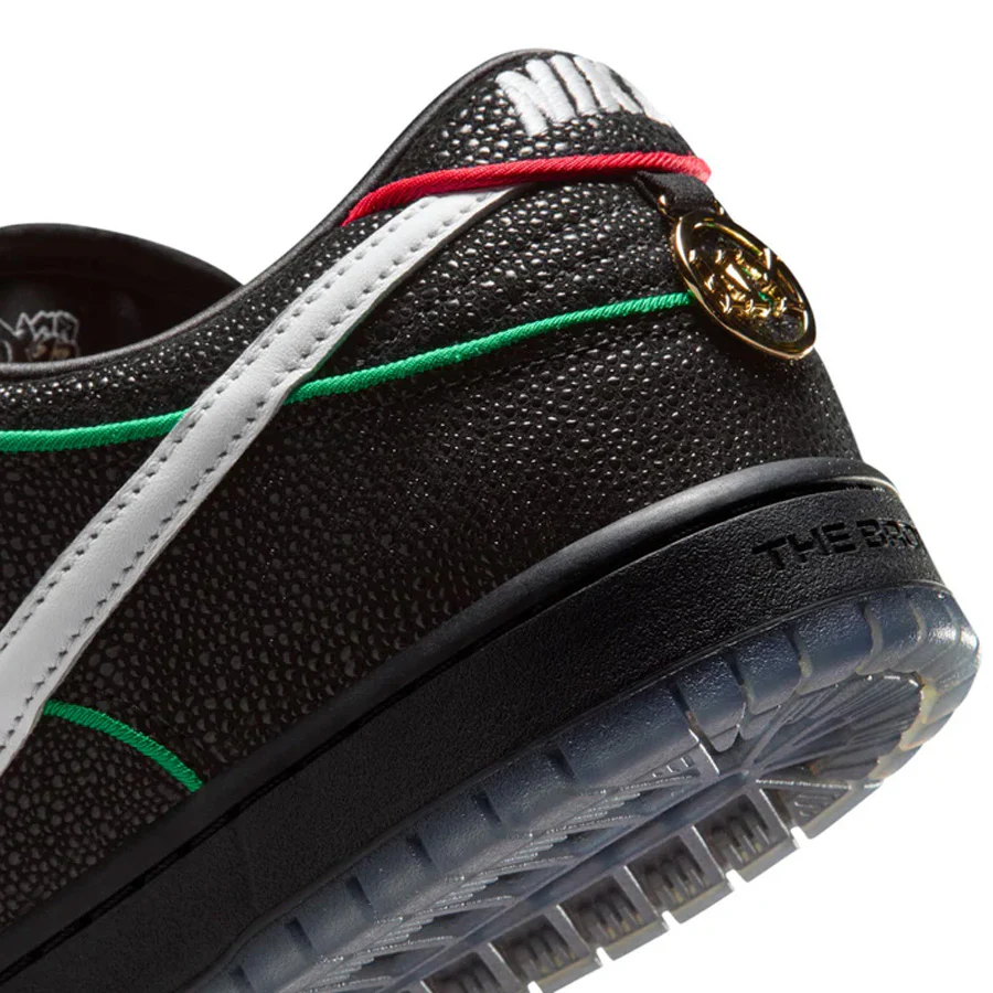 Nike SB Dunk Low Pro Black/White/C Red-Total Orange - Image 8