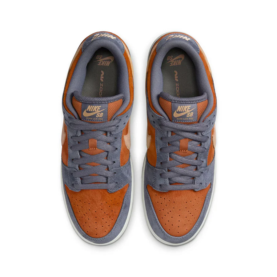 Nike SB Dunk Low Pro - Light Carbon/Sesame-Monarch-Summit White - Image 4