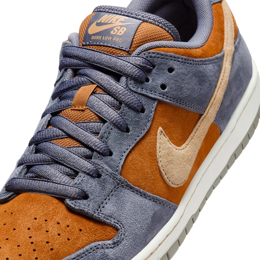 Nike SB Dunk Low Pro - Light Carbon/Sesame-Monarch-Summit White - Image 6