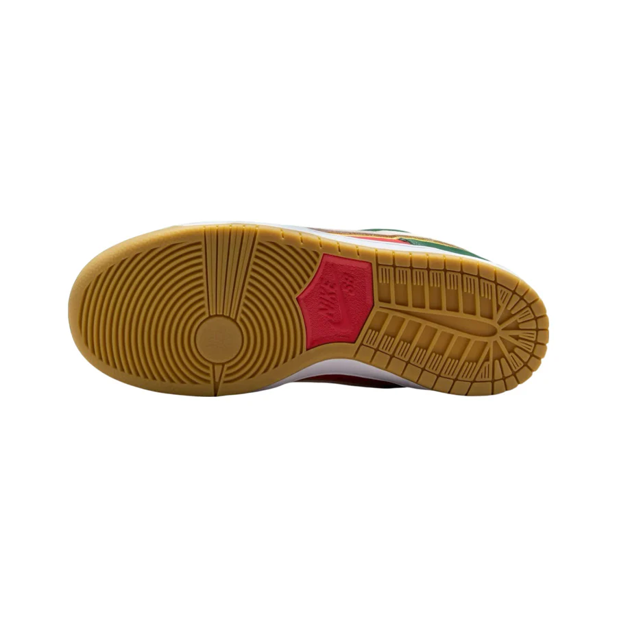Nike SB Dunk Low Pro Premium - Fir/White-University Gold-Fire Red - Image 6