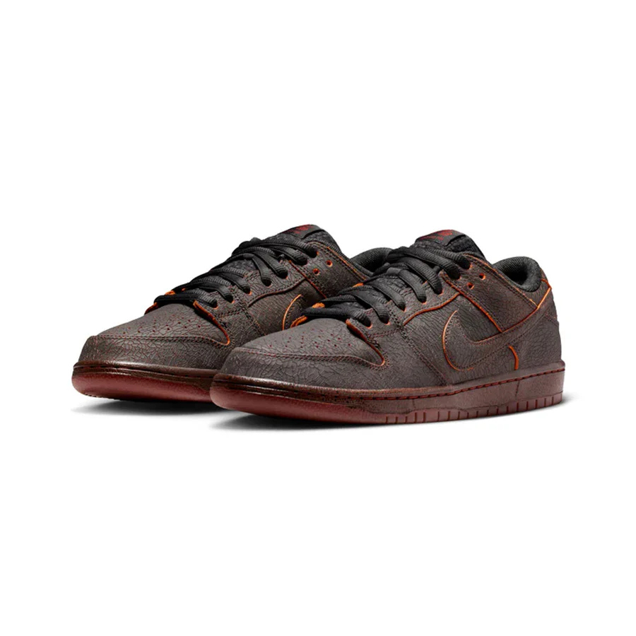 Nike SB Dunk Low Pro Premium Shoe Dark Smoke Grey/Campfire Orange-Black - Image 3