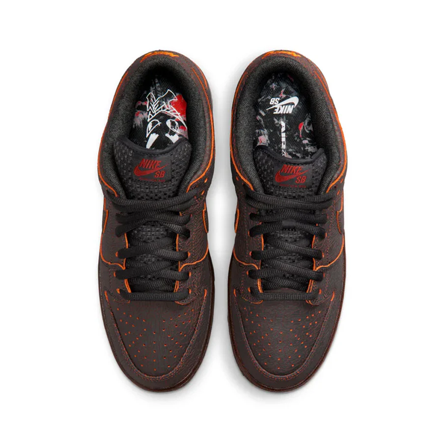 Nike SB Dunk Low Pro Premium Shoe Dark Smoke Grey/Campfire Orange-Black - Image 4