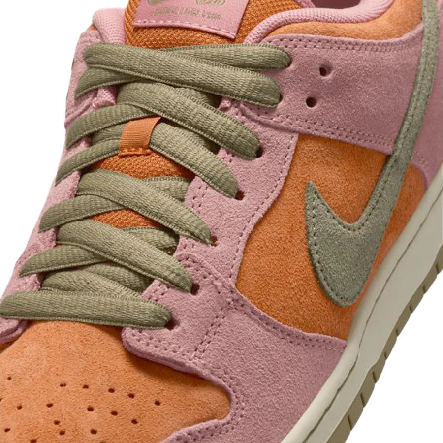 Nike SB Dunk Low Pro - Red Stardust/Neutral Olive-Monarch - Image 7