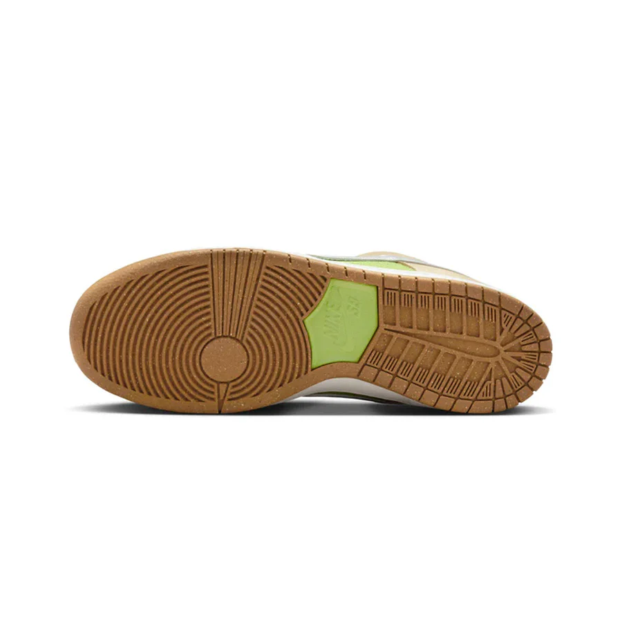 Nike SB Dunk Low Pro - Sesame/Metallic Silver-Pear-Fir - Image 6