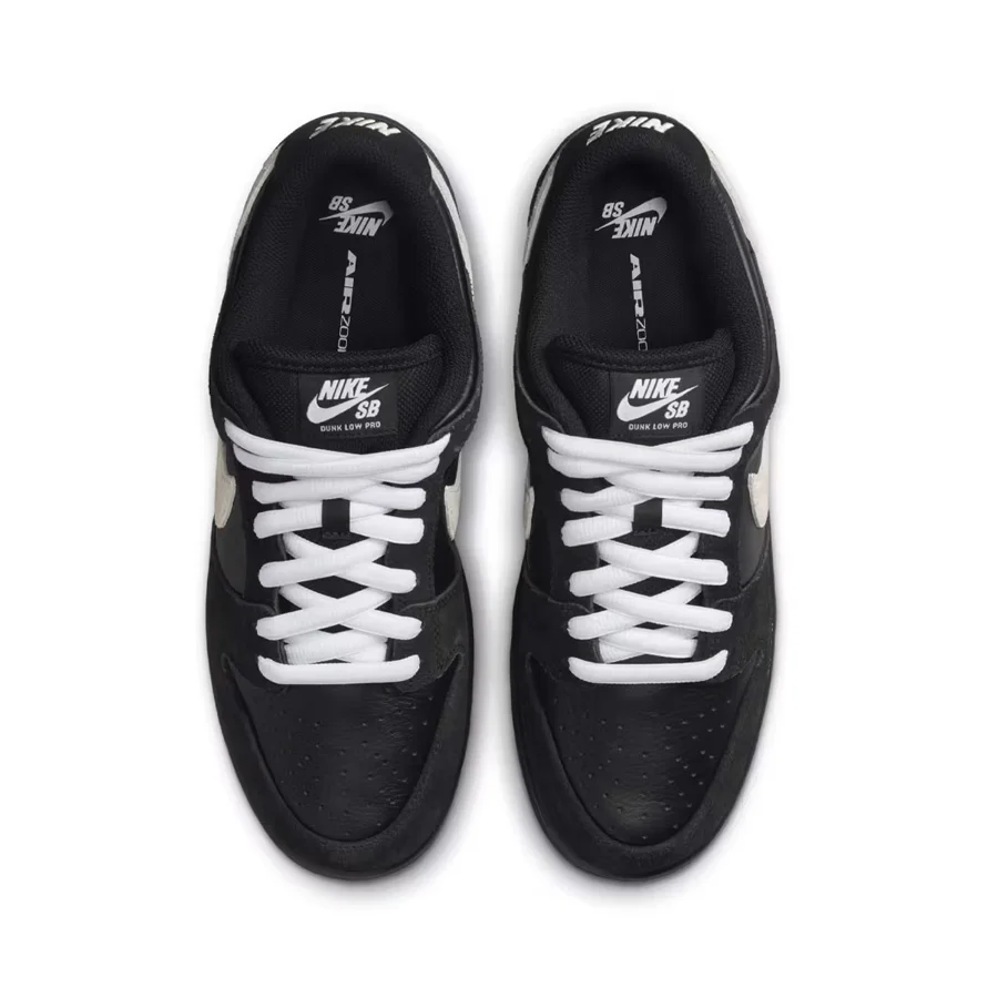 Nike SB Dunk Low Pro Shoe Black/White-Black-Gum Light Brown - Image 4