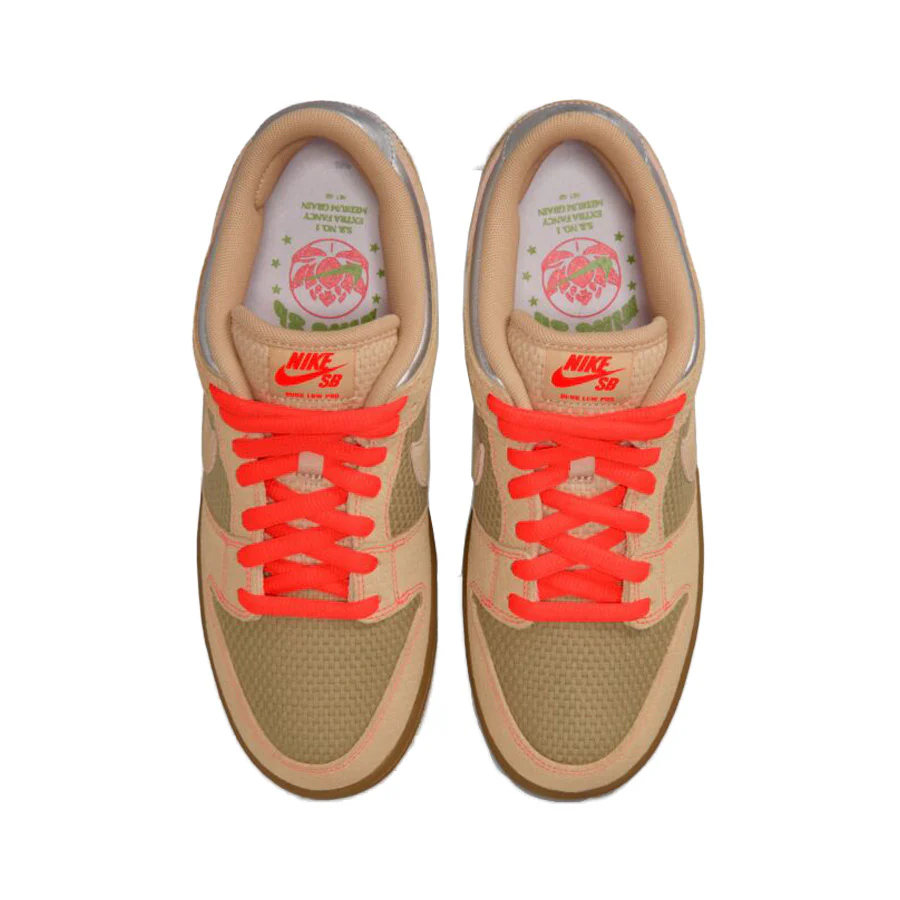 Nike SB Dunk Low Pro Shoe Canvas/Vachette Tan-Parachute Beige - Image 4