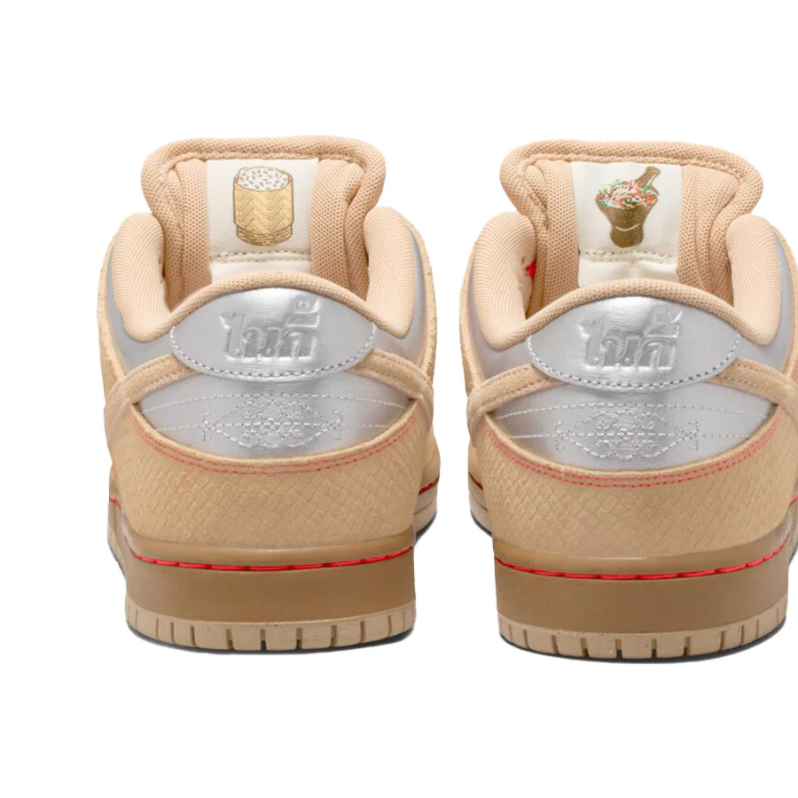 Nike SB Dunk Low Pro Shoe Canvas/Vachette Tan-Parachute Beige - Image 7