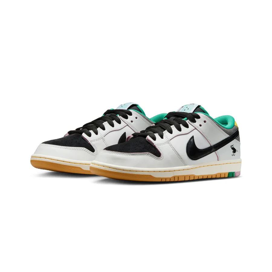 Nike SB Dunk Low Pro - Summit White/Black-White-Iron Grey - Image 3