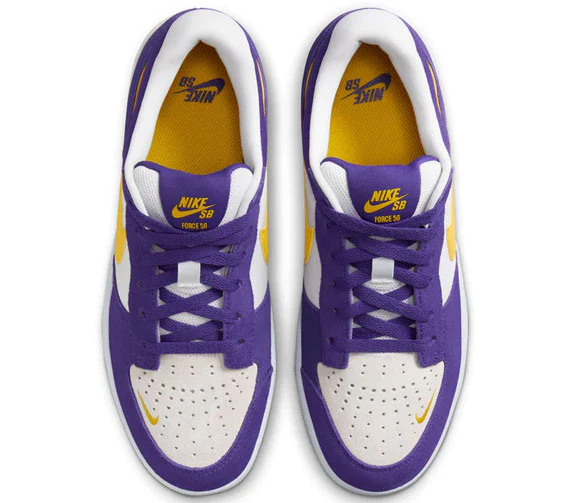 Nike SB Force 58 - Court Purple/Amarillo-White-White - Image 2