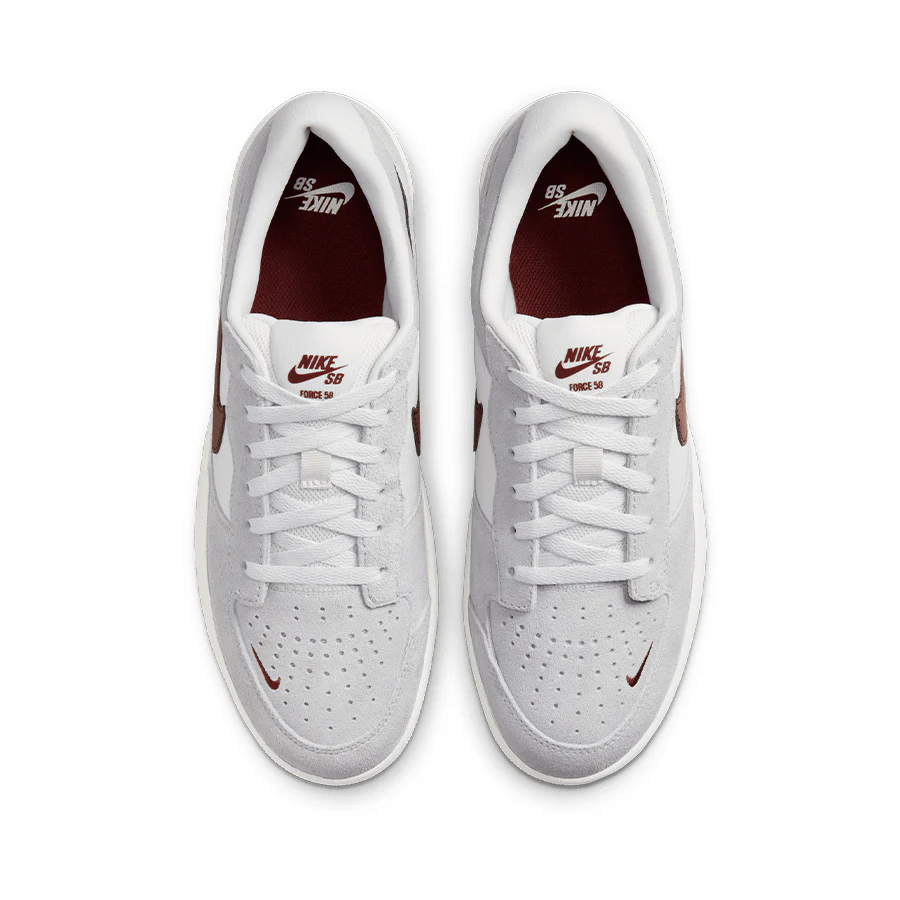 Nike SB Force 58 - Platinum Tint/Dark Team Red-Wolf Grey - Image 7