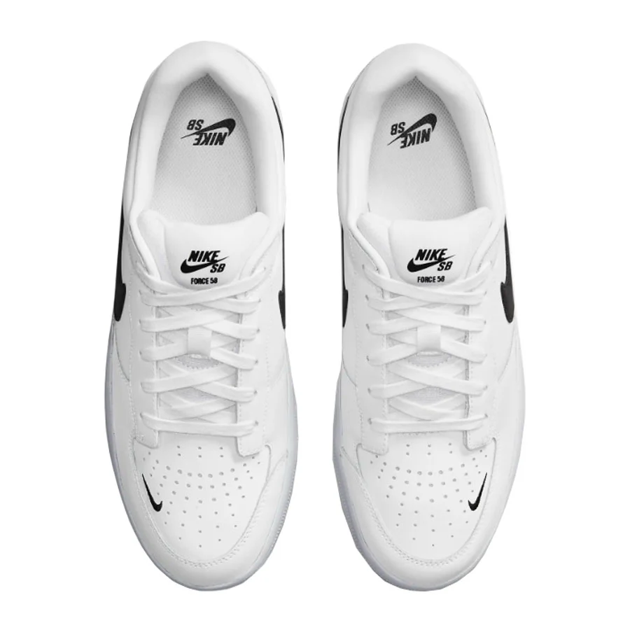 Nike SB Force 58 Premium - White/Black-White-White - Image 4
