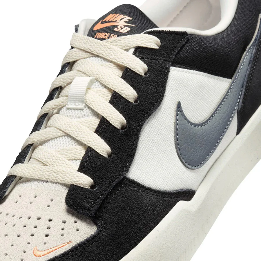 Nike SB Force 58 Shoe Black/Cool Grey-Summit White-Sail - Image 5