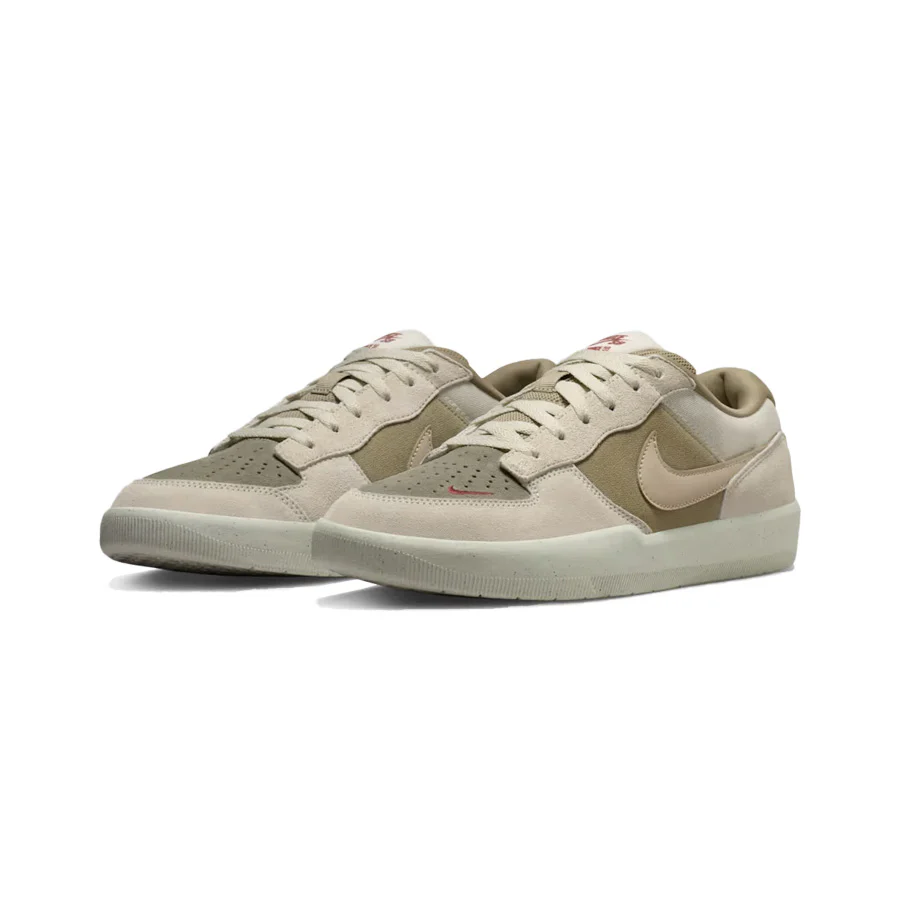 Nike SB Force 58 Shoe Coconut Milk/Linen-Neutral Olive - Image 3