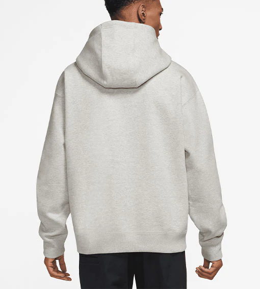 Nike SB HBR HD Pullover Hoodie - Grey Heather/White - Image 2