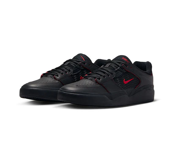 Nike SB Ishod Premium - Black/University Red-Black-Black - Image 2