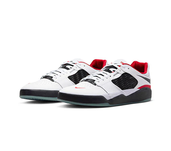 Nike SB Ishod Wair Premium - White/Black-University Red-Black - Image 2