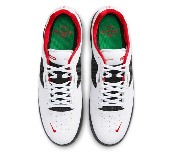 Nike SB Ishod Wair Premium - White/Black-University Red-Black - Image 3