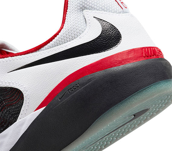 Nike SB Ishod Wair Premium - White/Black-University Red-Black - Image 6