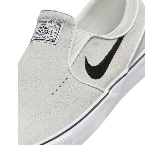 Nike SB Janoski+ Slip - Summit White/Black-Summit White-White - Image 7
