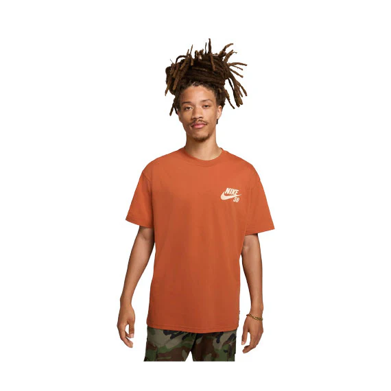 Nike SB Logo Skate T-Shirt - Dark Russet - Image 2