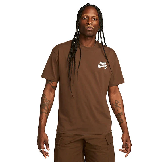 Nike SB Logo T-Shirt - Cacao Wow/White