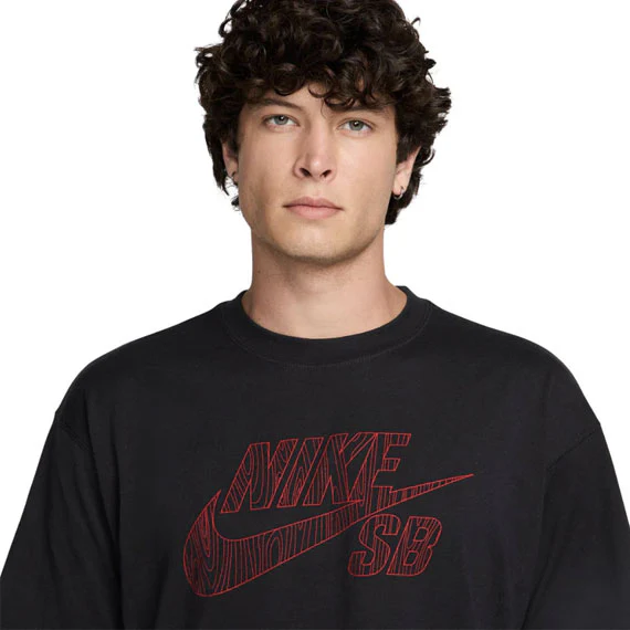 Nike SB LSE Logo Fill T-Shirt Black/University Red - Image 3