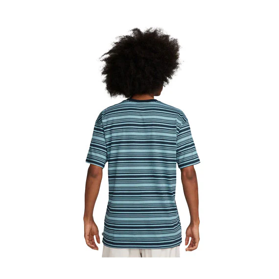 Nike SB M90 Striped T-Shirt - Denim Turq - Image 2