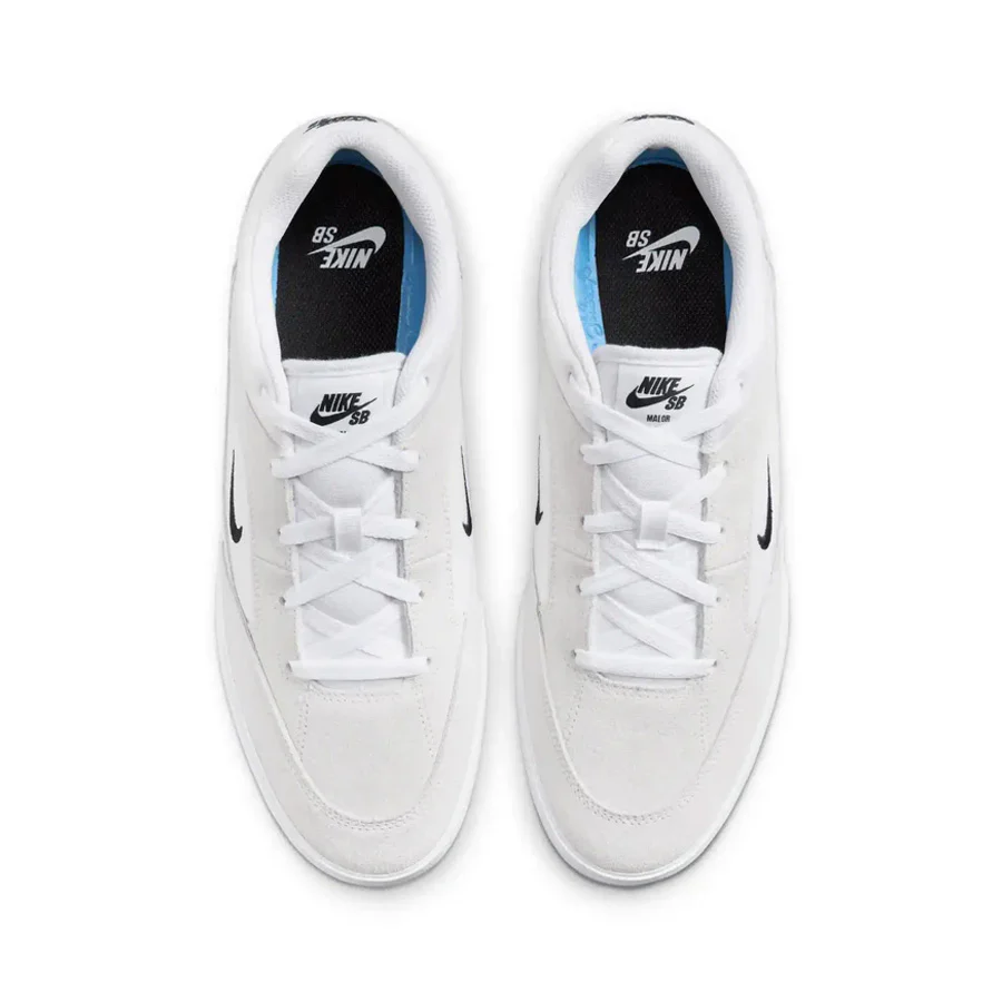 Nike SB Malor - White/Black-Summit White - Image 3