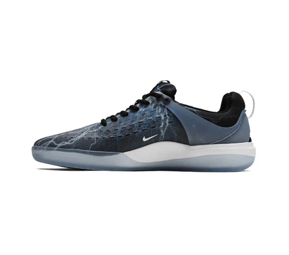 Nike SB Nyjah 3 Premium - Black/White-Deep Royal-White - Image 2