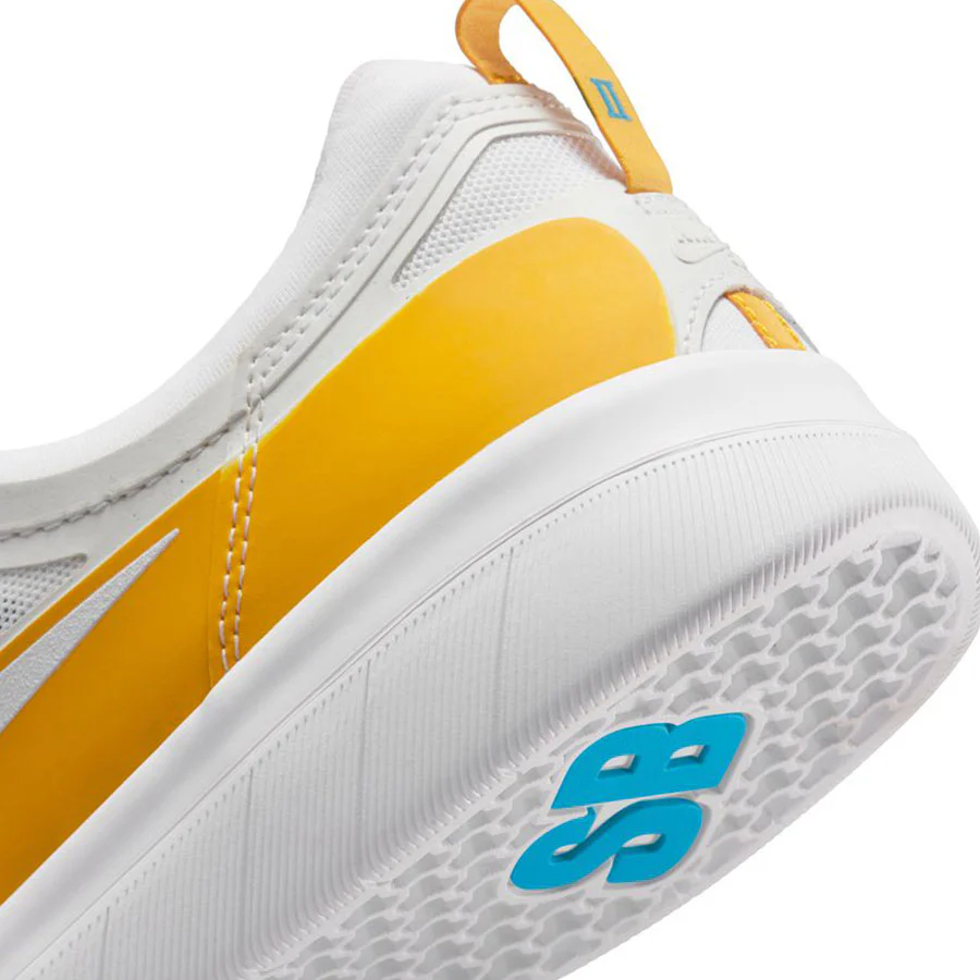 Nike SB Nyjah Free 2 - Dark Sulfur/White-Laser Blue - Image 3