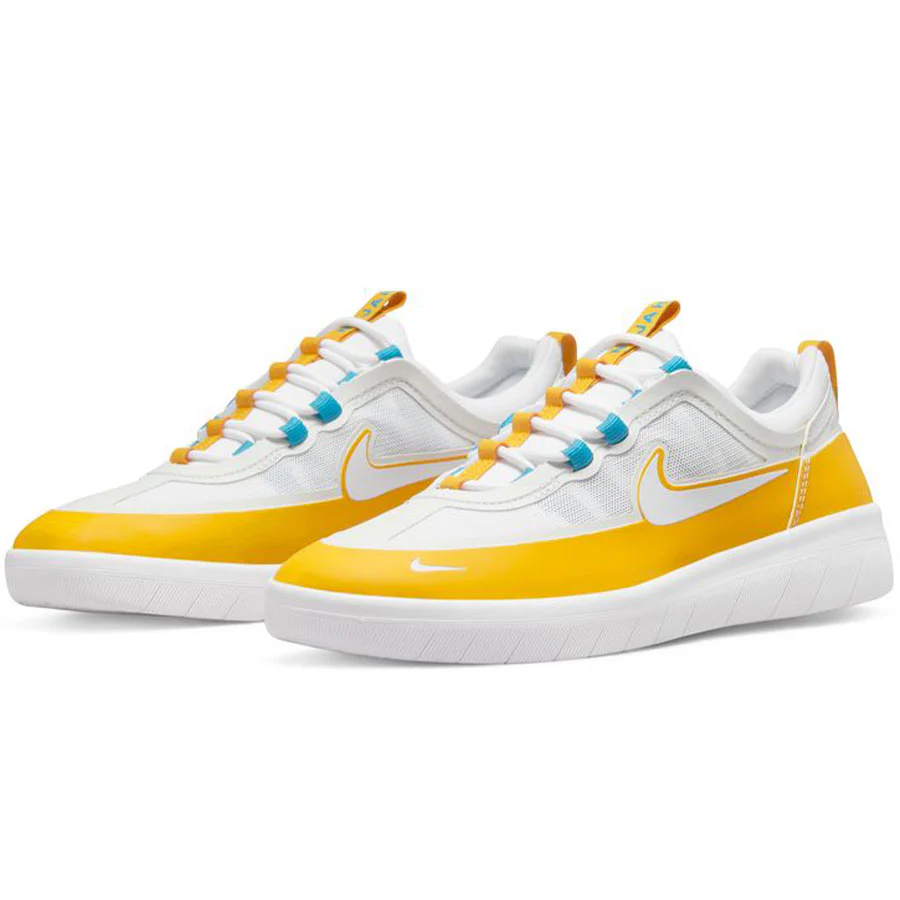 Nike SB Nyjah Free 2 - Dark Sulfur/White-Laser Blue - Image 4