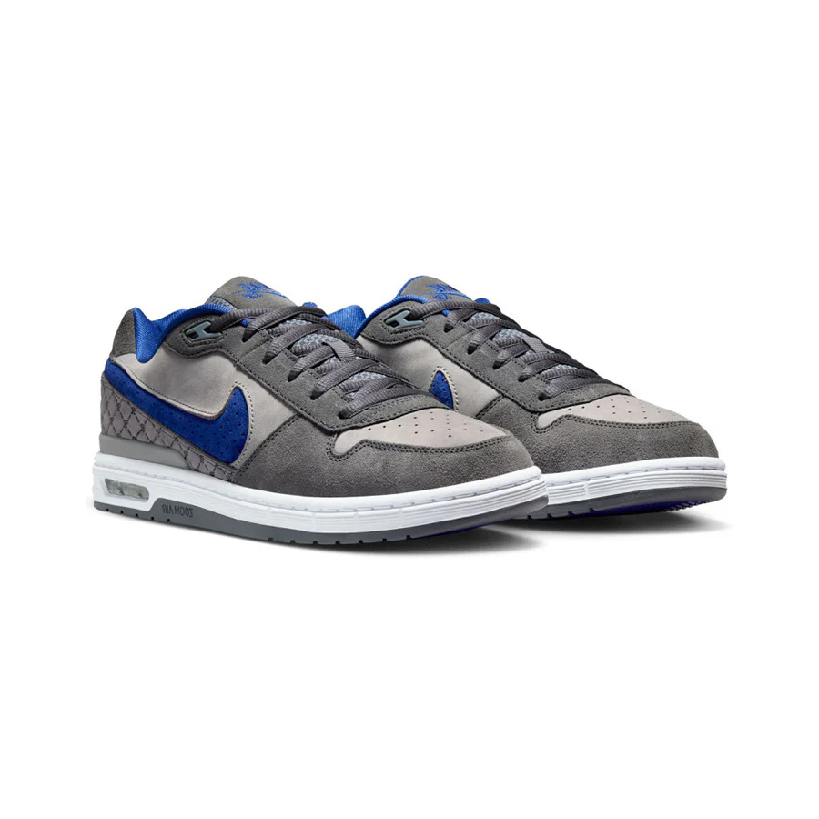 Nike SB Paul Rodriguez Zoom Air Low Shoe Flint Grey/Deep Royal Blue - Image 3
