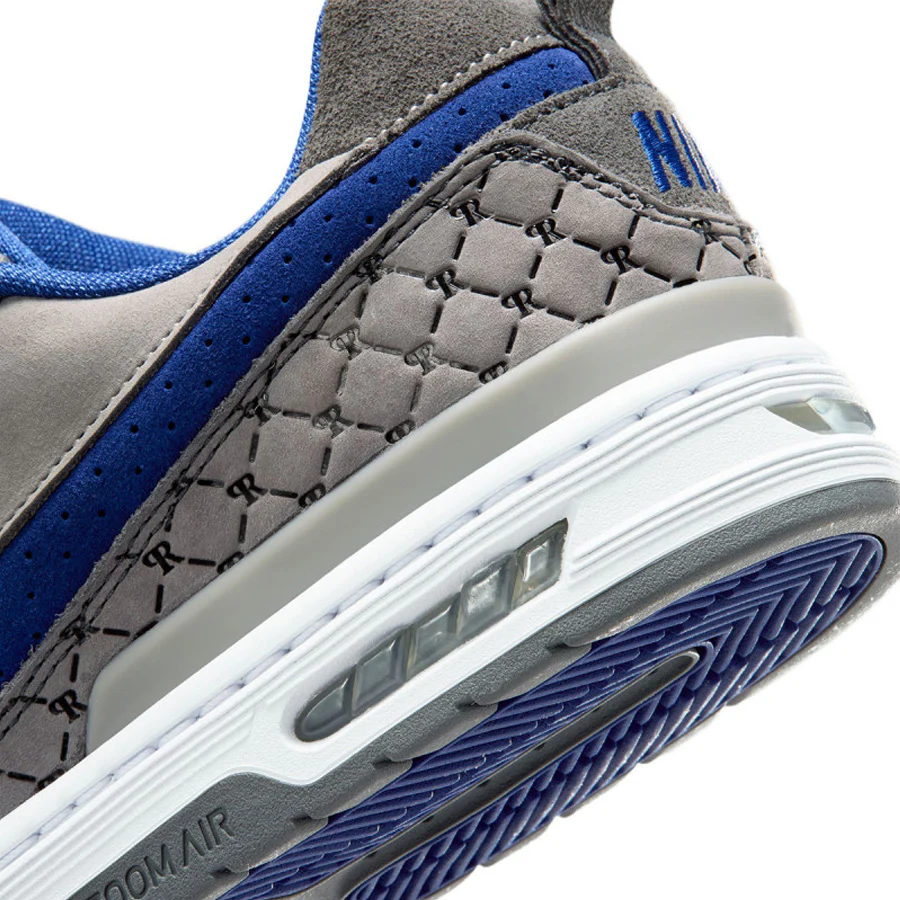 Nike SB Paul Rodriguez Zoom Air Low Shoe Flint Grey/Deep Royal Blue - Image 8