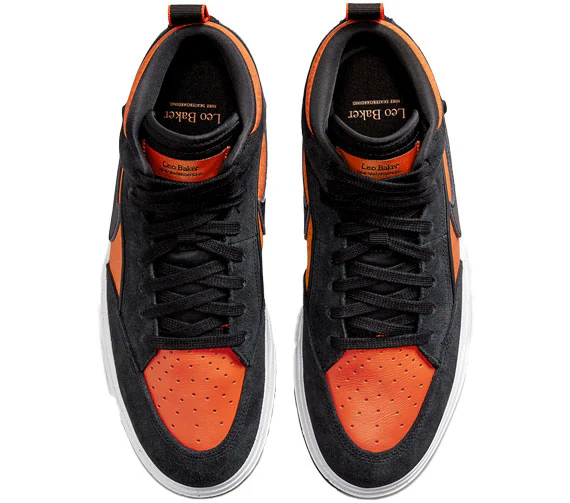 Nike SB React Leo - Black/Black-Orange-Electro Orange - Image 2