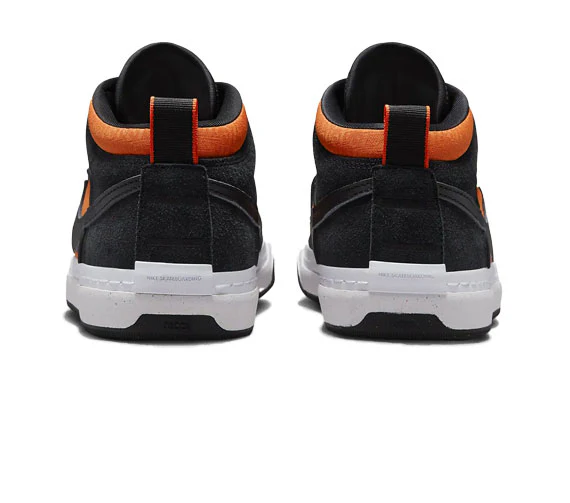 Nike SB React Leo - Black/Black-Orange-Electro Orange - Image 3