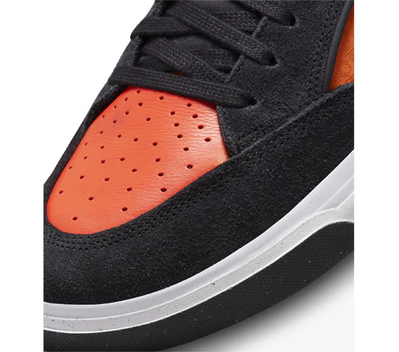 Nike SB React Leo - Black/Black-Orange-Electro Orange - Image 4
