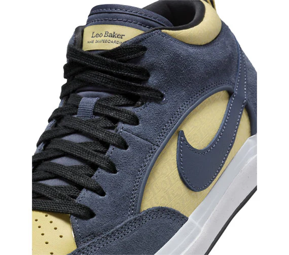Nike SB React Leo - Thunder Blue/Thunder Blue-Saturn Gold - Image 6