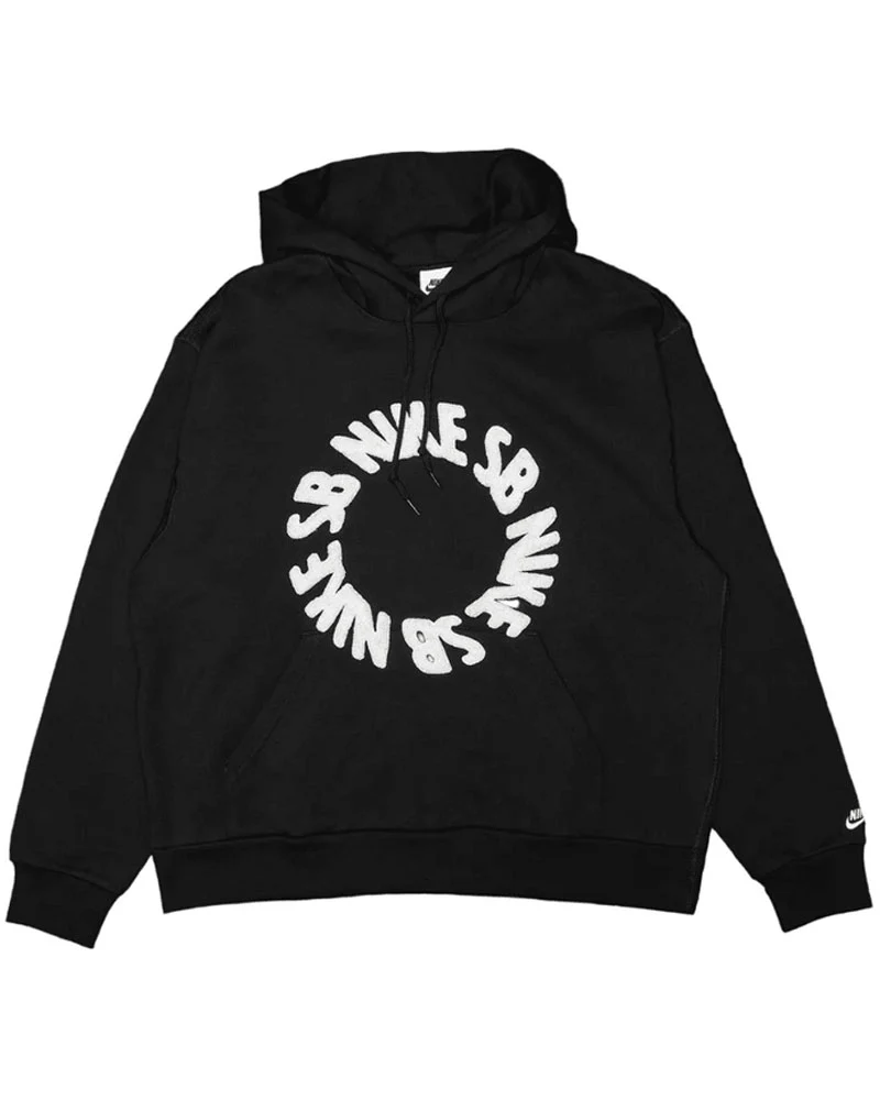 Nike SB Rolling BB Pullover Fleece Hoodie Black/White