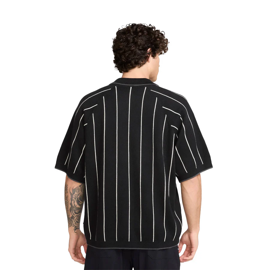 Nike SB Short Sleeve Polo Sweater Black/Sail/Black - Image 3