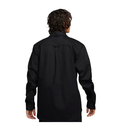 Nike SB Tanglin Skate Button Up Long Sleeve - Black - Image 2