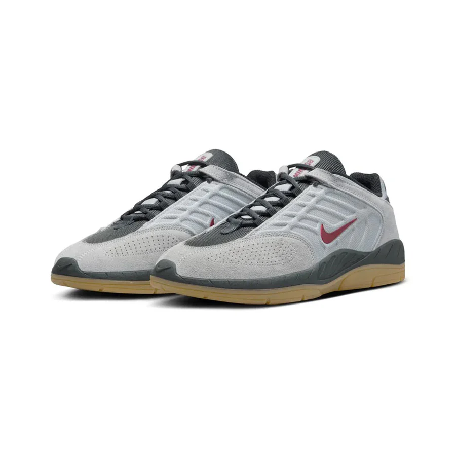 Nike SB Vertebrae - Lt Smoke Grey/Dark Team Red - Image 2